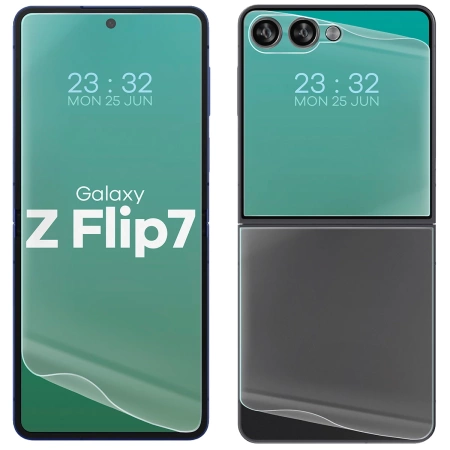 Folia hydrożelowa na tył i przód Bizon Glass Hydrogel Set do Galaxy Z Flip7