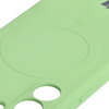 Etui Bizon Case Silicone Magnetic Sq do Galaxy S24 Plus, jasnozielone
