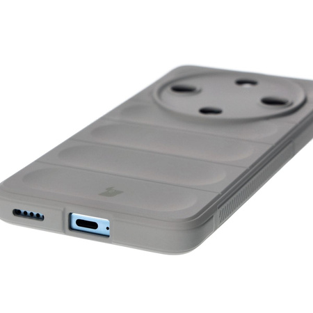 Pancerne etui Bizon Case Tur do Honor Magic6 Lite, jasnoszare
