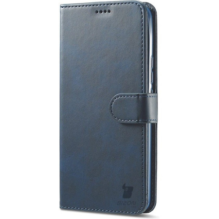 Etui Bizon Case Wallet do Realme 8 / 8 Pro 4G, granatowe