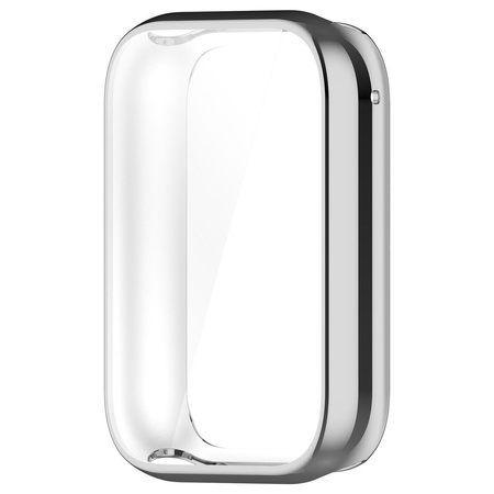 Etui z osłoną ekranu Bizon Case Watch Felipe do Xiaomi Mi Smart Band 9 Pro, srebrne
