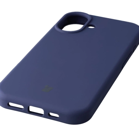 Silikonowe etui Bizon Soft Case do iPhone 17, ciemnoniebieskie