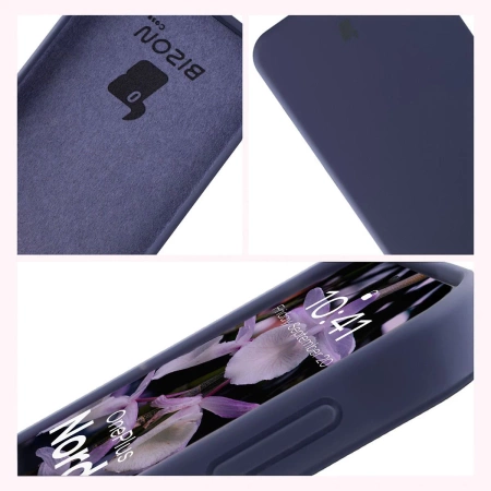 Silikonowe etui Bizon Soft Case do OnePlus Nord 5, ciemnoniebieskie