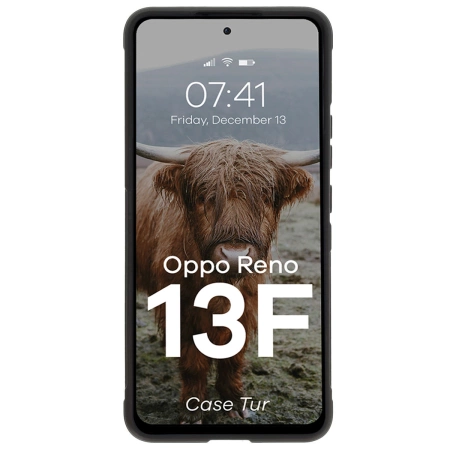Pancerne etui Bizon Case Tur do Oppo Reno13 F, czarne