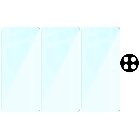 3x Szkło + szybka na aparat Bizon Clear 2 Pack do OnePlus 13r
