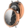 Etui z osłoną ekranu Bizon Case Watch Felipe do Xiaomi Watch S4 41 mm, różowozłote