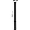 Pasek ze stali nierdzewnej do smartwatcha, Bizon Strap Watch Chain, Quick Release 20 mm, czarny