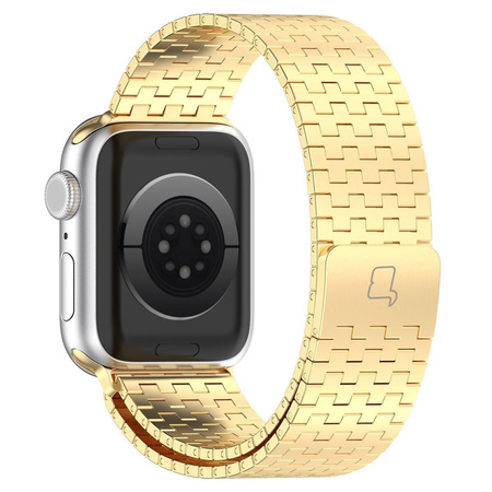 Pasek ze stali nierdzewnej Bizon Strap Watch Titanium do Apple Watch 38/40/41/42 mm, złoty