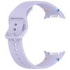 Silikonowy pasek Bizon Strap Watch Silicone G do Galaxy Watch 8 40 mm / 44 mm / 8 Classic 46 mm, jasnofioletowy