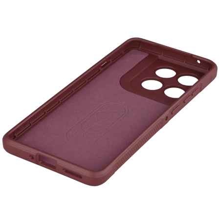 Pancerne etui Bizon Case Tur do Motorola Edge 60 Pro, burgundowe