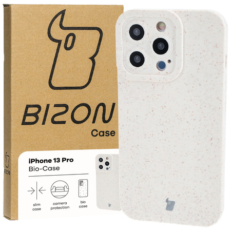 Ekologiczne etui Bizon Bio-Case do iPhone 13 Pro, ecru