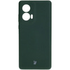 Silikonowe etui Bizon Soft Case do Motorola Edge 50 Fusion, ciemnozielone
