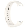 Silikonowy pasek Bizon Strap Watch Dots do Xiaomi Smart Band 10 / 9 / 9 NFC / 8, biały