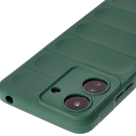 Pancerne etui Bizon Case Tur do Xiaomi Redmi 13C / Xiaomi Pocophone C65, ciemnozielone