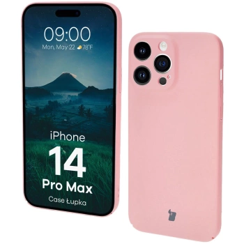 Etui Bizon Case Łupka do iPhone 14 Pro Max, różowe