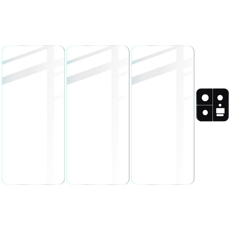 3x Szkło hartowane + szybka na aparat Bizon Glass Clear 2 Pack do Xiaomi 13