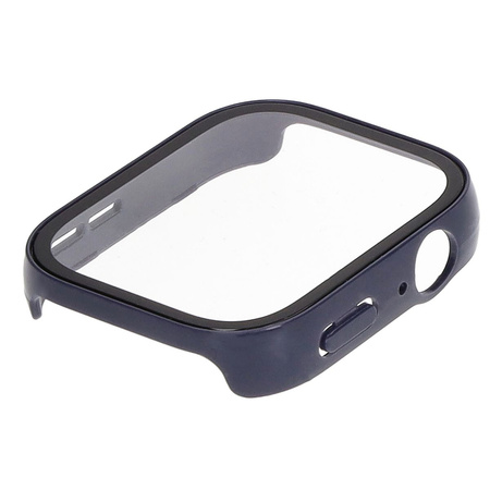 Etui Bizon Case+Glass Watch do Huawei Watch Fit 3, niebieskie