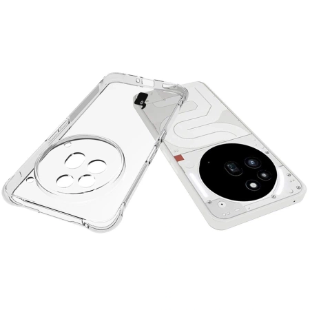 Elastyczne etui + 2x szkło hartowane Bizon Case Clear Pack do Nothing Phone (3a) Pro