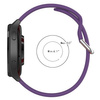Pasek silikonowy do smartwatcha, Bizon Strap Watch Silicone Pro N, Quick Release 22 mm, fioletowy