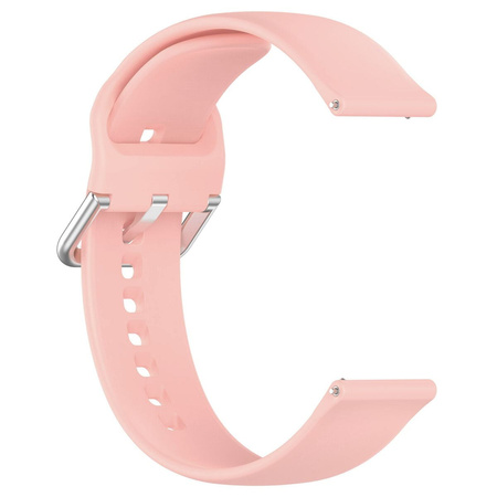 Pasek silikonowy do smartwatcha, Bizon Strap Watch Silicone Pro N, Quick Release 22 mm, jasnoróżowy