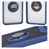 Etui z uchwytem na palec Bizon Case Hybrid Ring do Motorola Edge 60 Fusion / 60, przydymione z granatową ramką