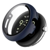 Etui ze szkłem do zegarka Bizon Case+Glass Watch do Google Pixel Watch 4 41 mm, matowe granatowe