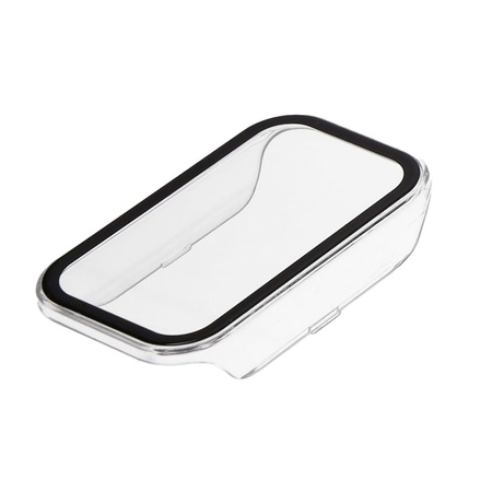 Etui Bizon Case+Glass Set do Xiaomi Redmi Smart Band 2 / Xiaomi Mi Band 8 Active, przezroczyste