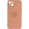Etui Bizon Case Silicone Ring Sq do iPhone 14 Plus, pomarańczowe