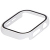 Etui ze szkłem do zegarka Bizon Case+Glass Watch do Apple Watch 11 / 10 42mm, białe