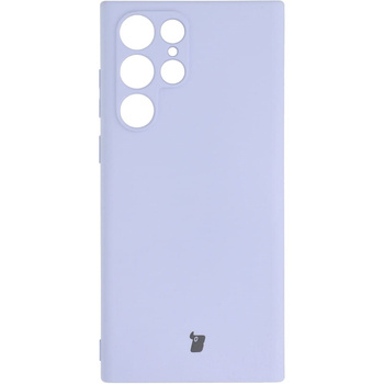 Etui Bizon Case Silicone do Galaxy S22 Ultra, fioletowe
