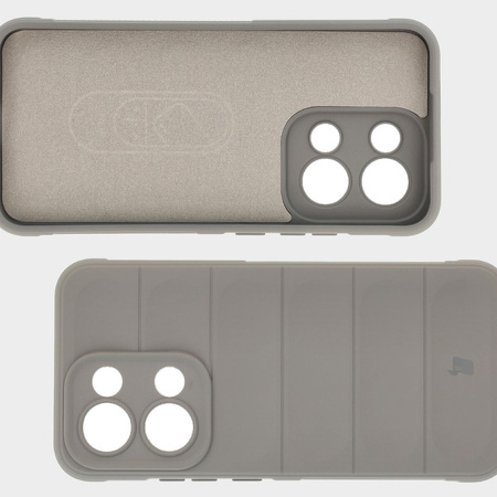 Pancerne etui Bizon Case Tur do Oppo Reno13, jasnoszare