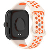 Pasek Bizon Strap Watch Octo do Xiaomi Redmi Watch 5/4 / Smart Band 9/8 Pro, beżowo-pomarańczowy