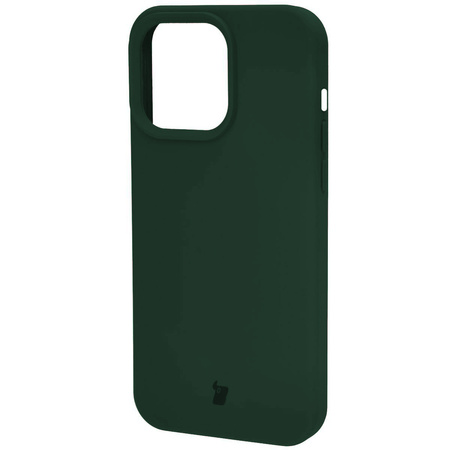 Silikonowe etui Bizon Soft Case do iPhone 14 Pro Max, ciemnozielone