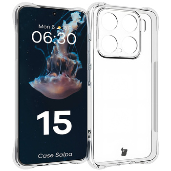 Elastyczne etui Bizon Case Salpa do Xiaomi 15, przezroczyste
