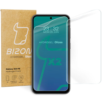 Folia hydrożelowa na ekran Bizon Glass Hydrogel Front Duo do Galaxy S23 FE, 2 sztuki