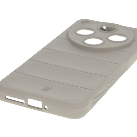 Pancerne etui Bizon Case Tur do Oppo Find X8 Pro, jasnoszare