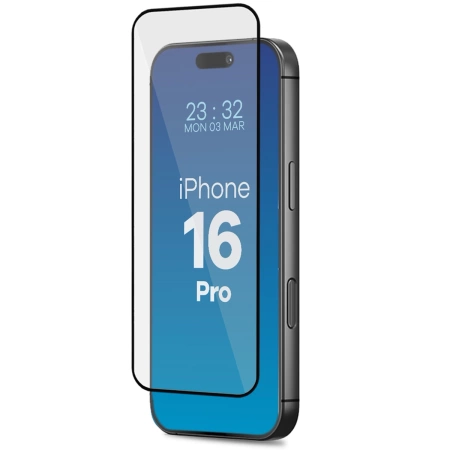 Szkło hartowane z ramką do łatwej aplikacji Bizon Glass Aplikator do iPhone 16 Pro, 2 sztuki