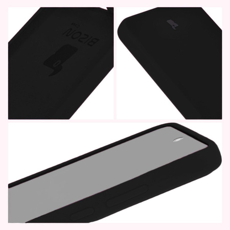 Silikonowe etui Bizon Soft Case do Oppo Reno11 F 5G, czarne