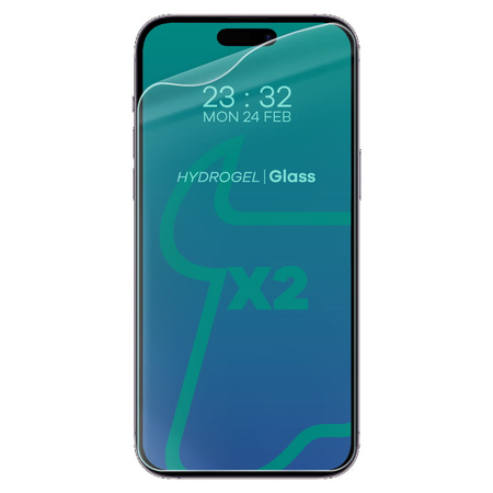 Folia hydrożelowa na ekran Bizon Glass Hydrogel Front Duo do iPhone 14 Pro Max, 2 sztuki