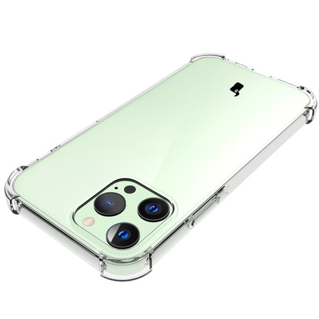 Etui + 2x szkło + obiektyw Bizon Case Clear Pack do iPhone 13 Pro, przezroczyste