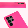Silikonowe etui Bizon Soft Case do Galaxy S23 Ultra, neonowo-różowe