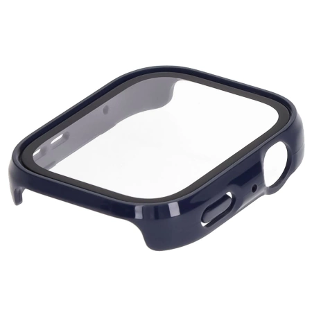 Etui ze szkłem do zegarka Bizon Case+Glass Watch do Huawei Watch Fit 4, niebieskie