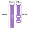 Silikonowy pasek Bizon Strap Watch Silicone S do Google Pixel Watch 3/Watch 2/Watch 1 41mm, fioletowy
