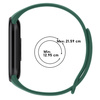 Pasek Bizon Strap Watch Dots do Xiaomi Mi Smart Band 8, ciemnozielony