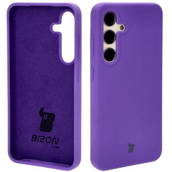 Silikonowe etui Bizon Soft Case do Galaxy S24, fioletowe