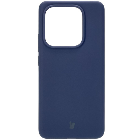 Silikonowe etui Bizon Soft Case do Xiaomi Redmi Note 14 5G, ciemnoniebieskie