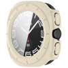 Etui ze szkłem do zegarka Bizon Case+Glass Watch do Galaxy Watch Ultra 2 / 1, beżowe