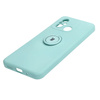 Etui Bizon Case Silicone Ring Sq do Xiaomi Redmi 12C, turkusowe