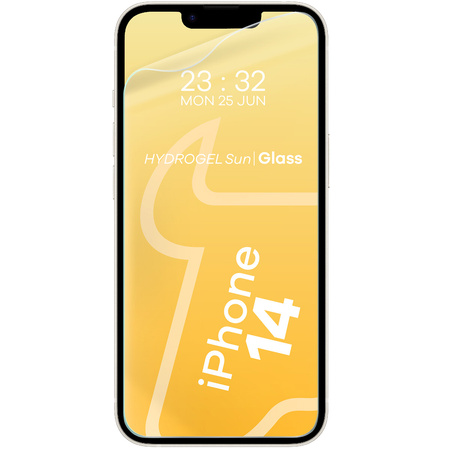 Folia matowa Bizon Glass Hydrogel Sun do iPhone 14, 2 sztuki