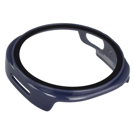 Etui ze szkłem do zegarka Bizon Case+Glass Watch do Samsung Galaxy Watch 8 40 mm, niebieskie